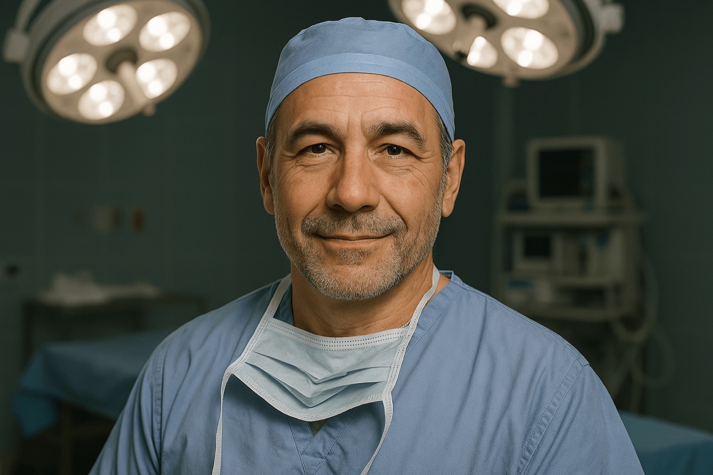 Experienced surgeon in the operating room